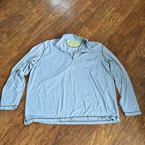 Orvis Light Blue 1/4 zip Pullover Performance Trout Bum 2XL‎